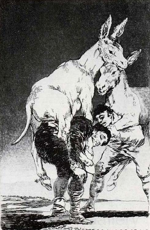 Francisco Goya Tu que no puedes Norge oil painting art